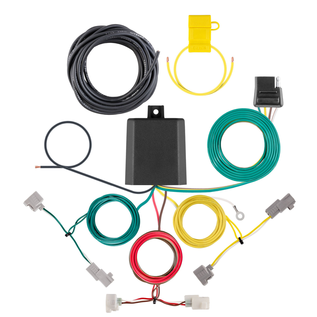 CURT 56540 Vehicle-Side Custom 4-Pin Trailer Wiring Harness, Fits Select Toyota Camry