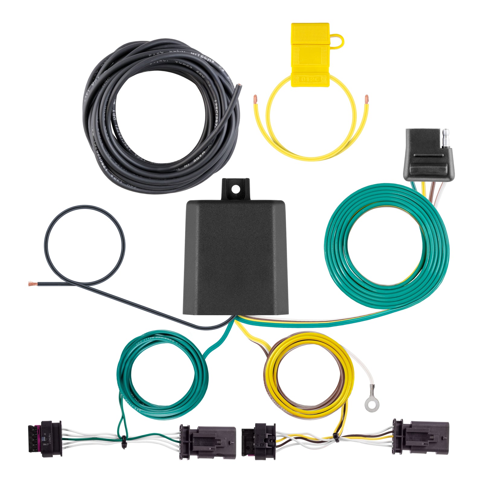CURT 56549 Vehicle-Side Custom 4-Pin Trailer Wiring Harness, Fits Select Tesla Model 3