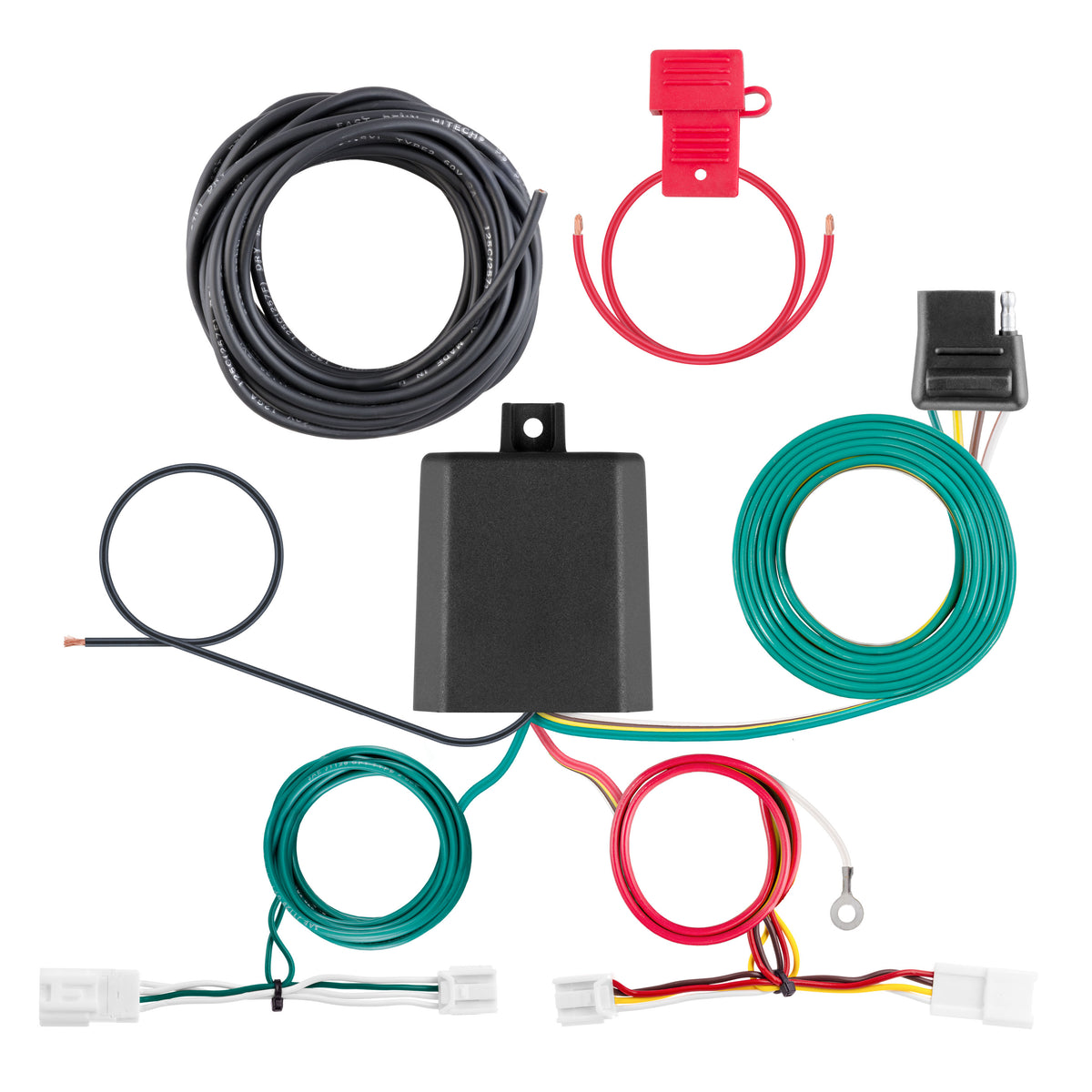 CURT 56550 Vehicle-Side Custom 4-Pin Trailer Wiring Harness, Fits Select  Subaru Solterra, Toyota BZ4X