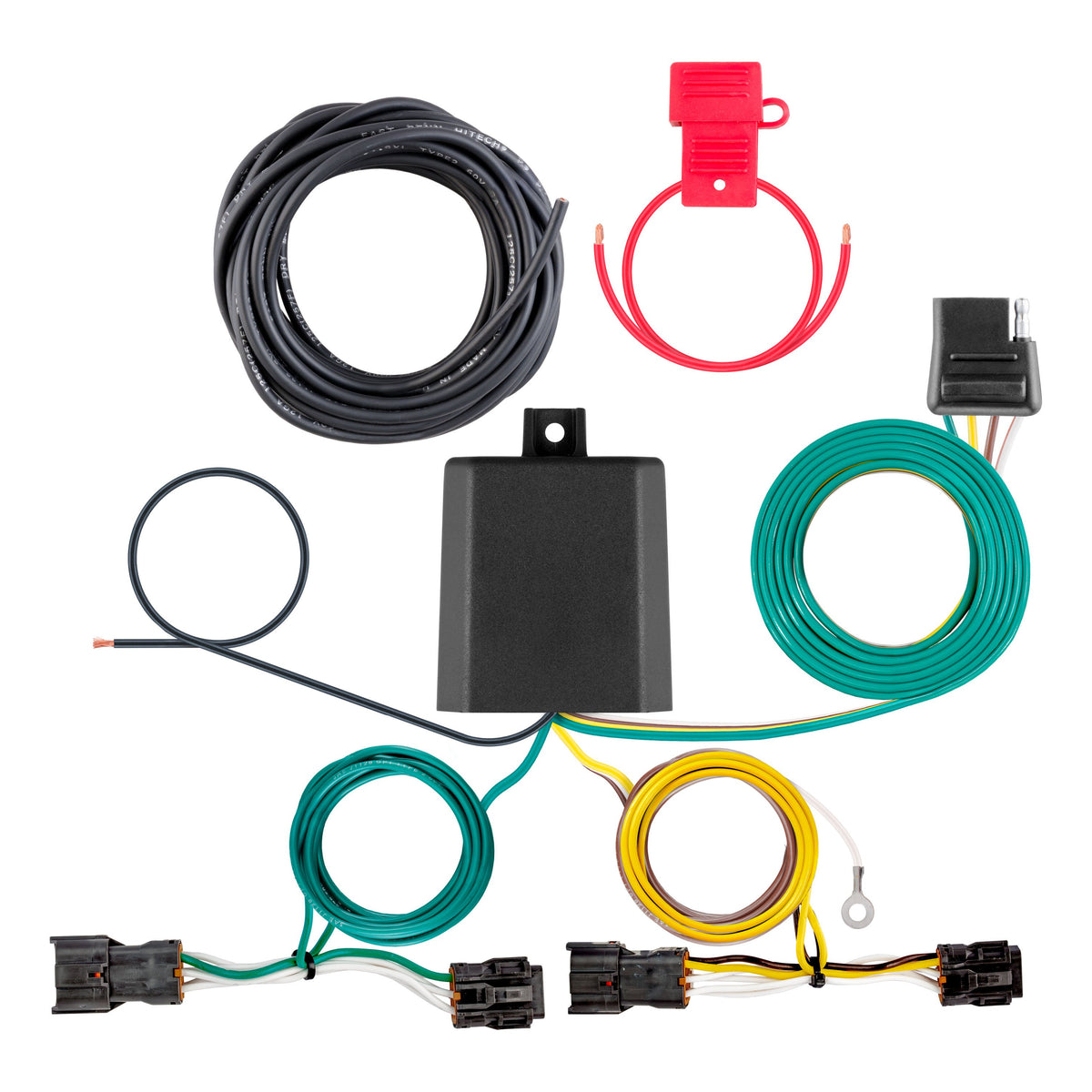 CURT 56553 Vehicle-Side Custom 4-Pin Trailer Wiring Harness, Fits Select Hyundai Santa Cruz