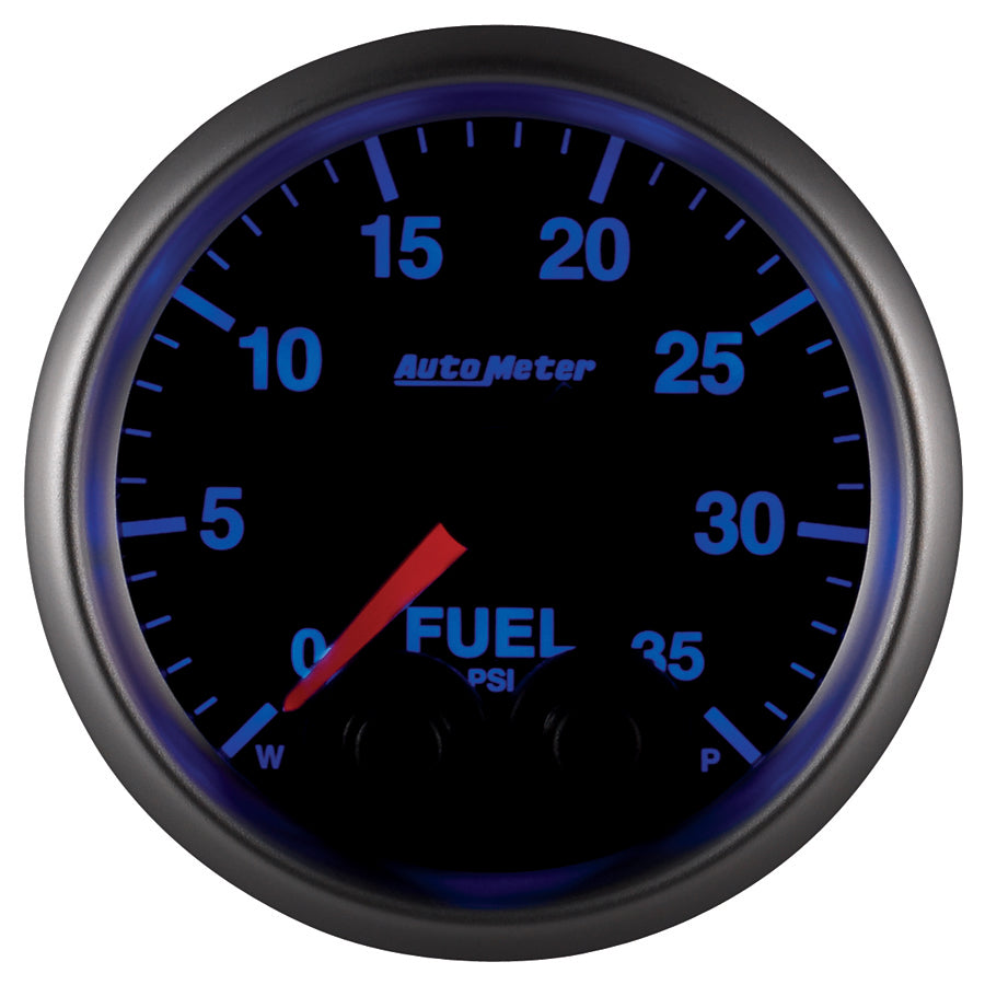 Autometer Elite 2-1/16in 0-35 PSI Fuel Pressure Stepper Motor w/ Peak & Warn - 5661