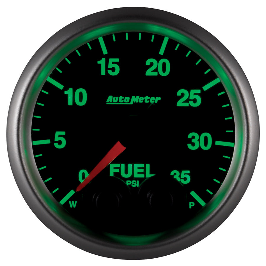 Autometer Elite 2-1/16in 0-35 PSI Fuel Pressure Stepper Motor w/ Peak & Warn - 5661