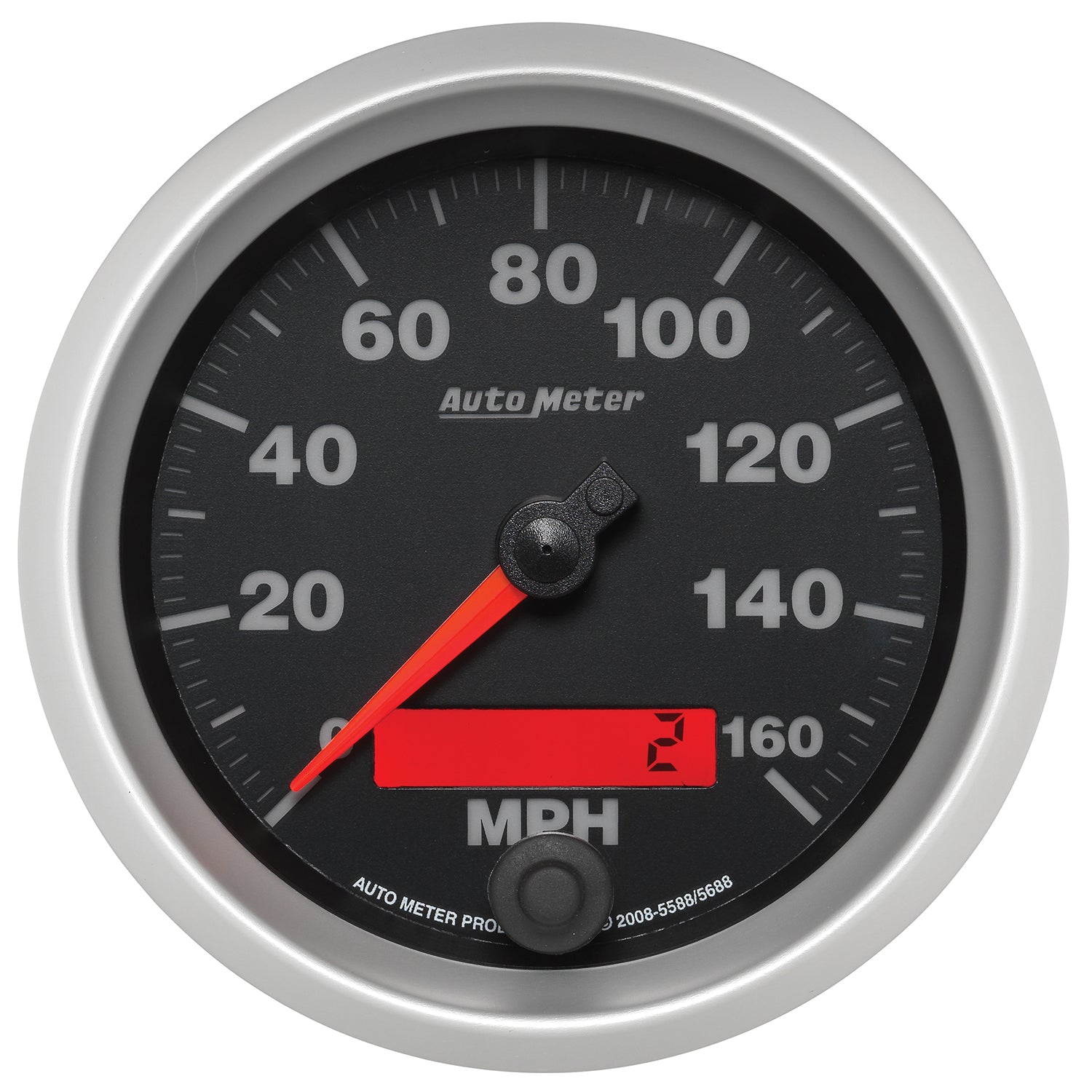 Autometer Electric Programmable 85.7mm Speedometer 160MPH - 5688