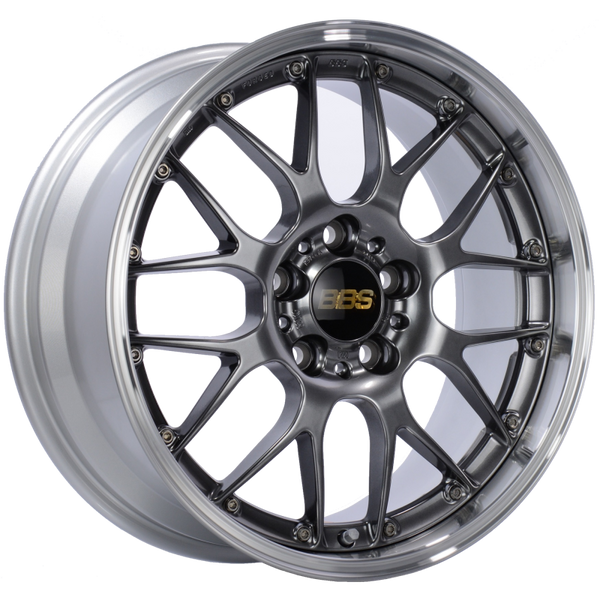 BBS RS-GT 18x9.5 5x130 ET48 CB71.6 Diamond Black Center Diamond Cut Lip Wheel - RS926HDBPK by BBS