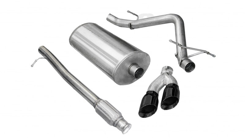Corsa 2010-2013 Chevrolet Silverado Crew Cab/Short Bed 1500 4.8L V8 Black Sport Cat-Back Exhaust - 14925BLK
