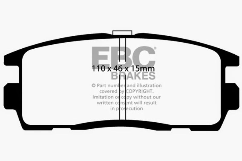 EBC 10+ Chevrolet Equinox 2.4 Greenstuff Rear Brake Pads - DP61797
