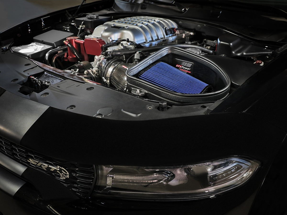 aFe Dodge Charger SRT Hellcat Redeye 21-23 V8-6.2L Track Series Stage-2 Carbon Fiber Intake Pro 5R - 57-10027R