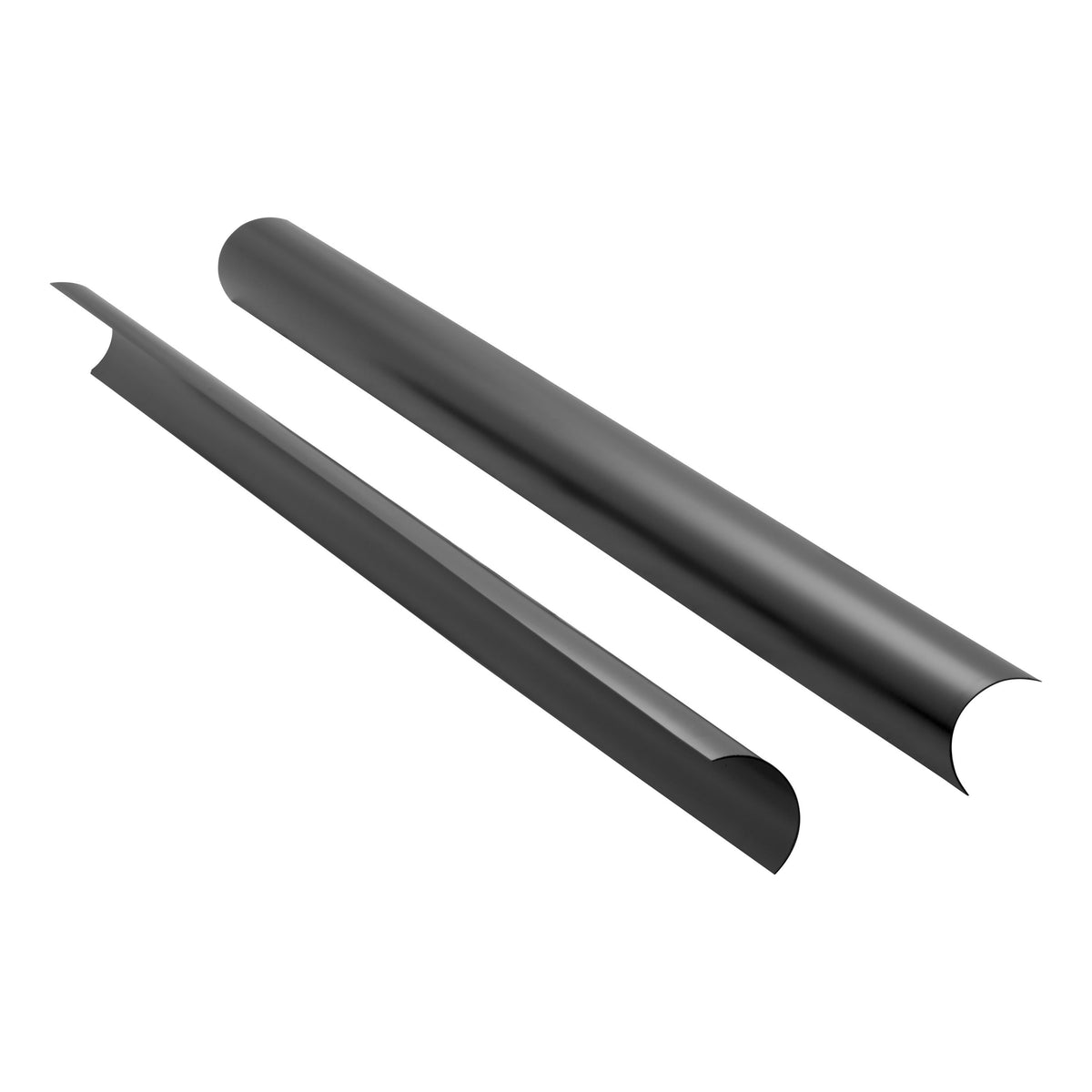 LUVERNE 570090 MegaStep, O-Mega II 88-Inch Black Plastic Running Board Backsplashes, 2-Pack
