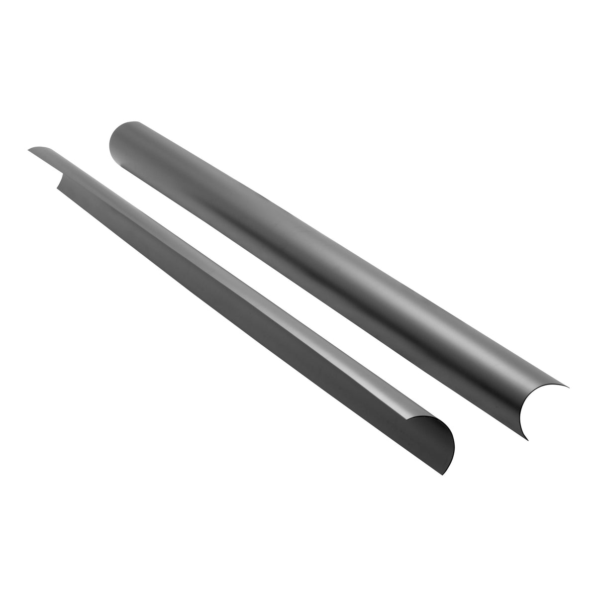 LUVERNE 570098 MegaStep, O-Mega II 98-Inch Black Plastic Running Board Backsplashes, 2-Pack