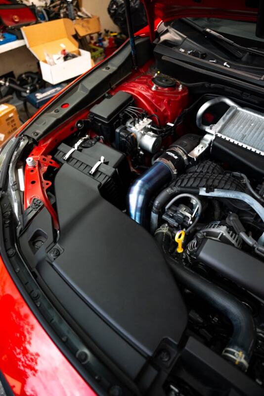 Torque Solution 2022+ Subaru WRX / 19-23 Subaru Ascent Titanium Top Mount Charge Pipe - Burnt Blue - TS-SU-812BU