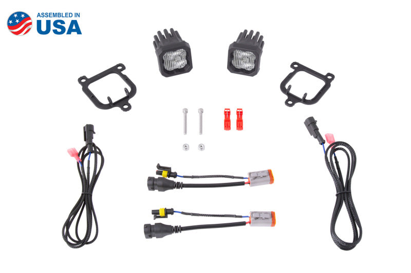 Diode Dynamics 21-24 Ford Bronco Sport SSC1 LED Fog Light Kit - DD7174