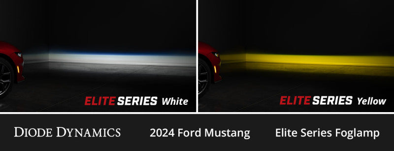 Diode Dynamics 2024 Ford Mustang EcoBoost Elite Series Add-On Fog Lamp Kit  White - DD7959