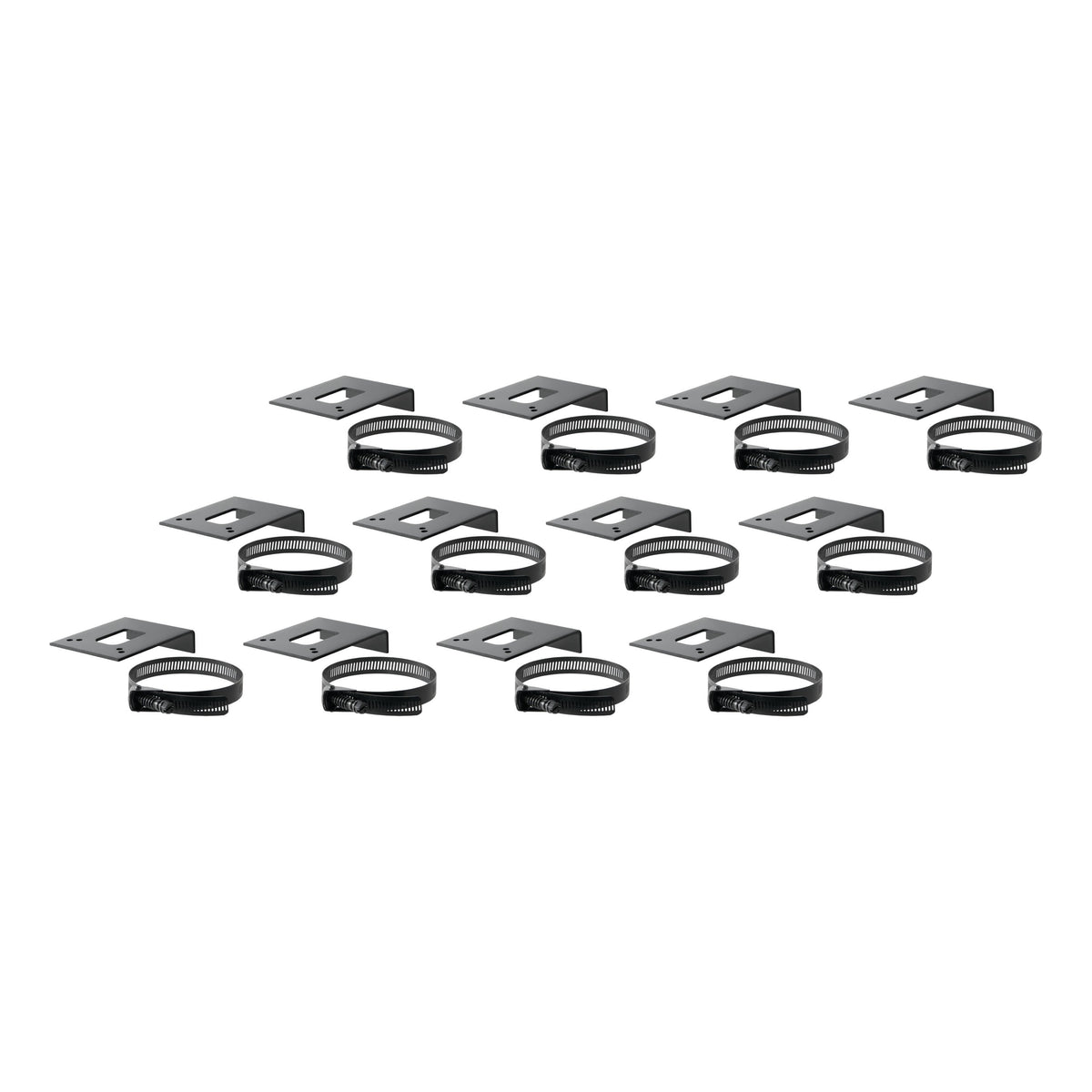 CURT 57203 Vehicle-Side Trailer Wiring Harness Clamp-On Bracket Mounts for 4-Way, 5-Way, 6-Way or 7-Way, 12-Pack
