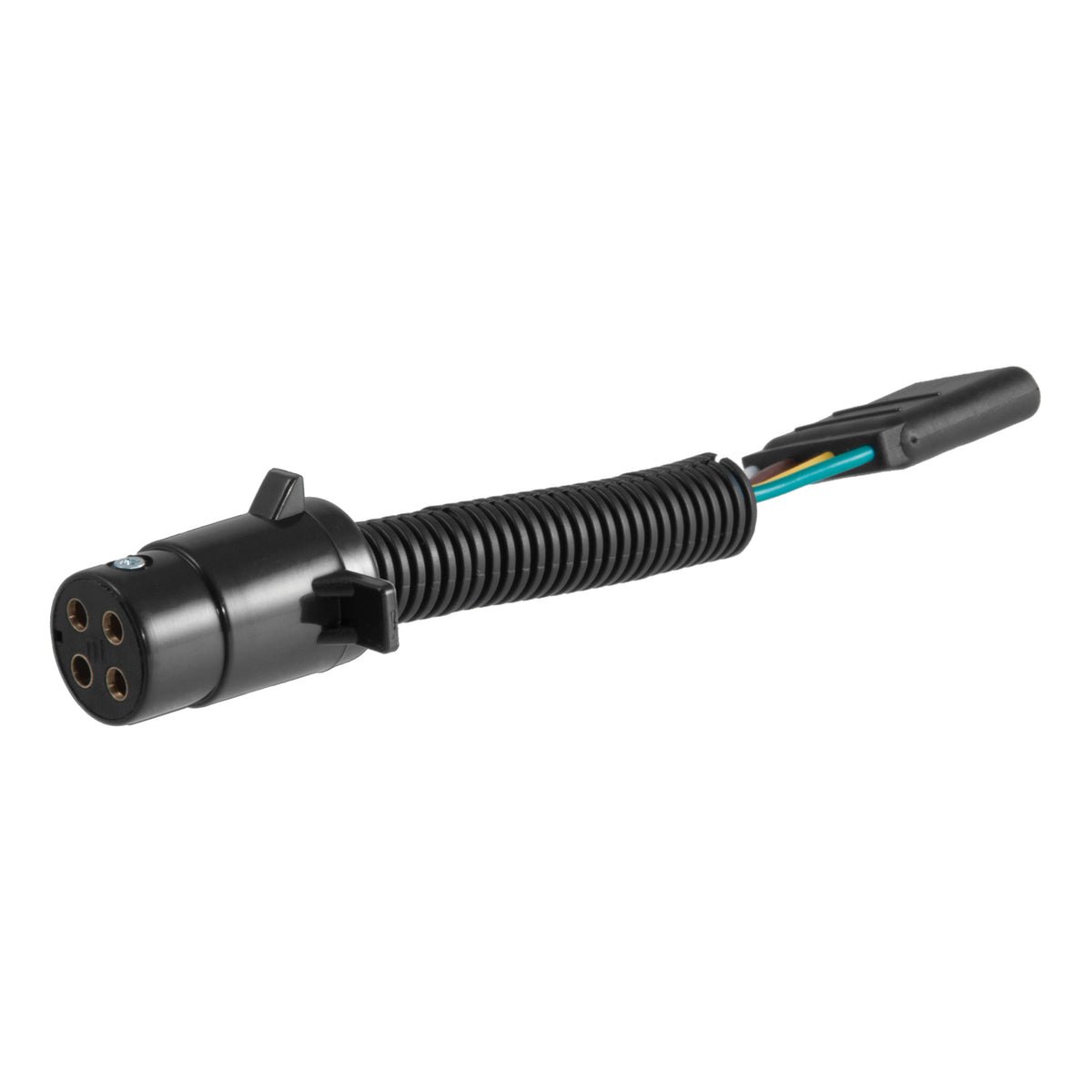 CURT 57224 4-Pin Round Vehicle-Side to 4-Way Trailer Wiring Adapter