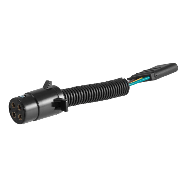 CURT 57224 4-Pin Round Vehicle-Side to 4-Way Trailer Wiring Adapter