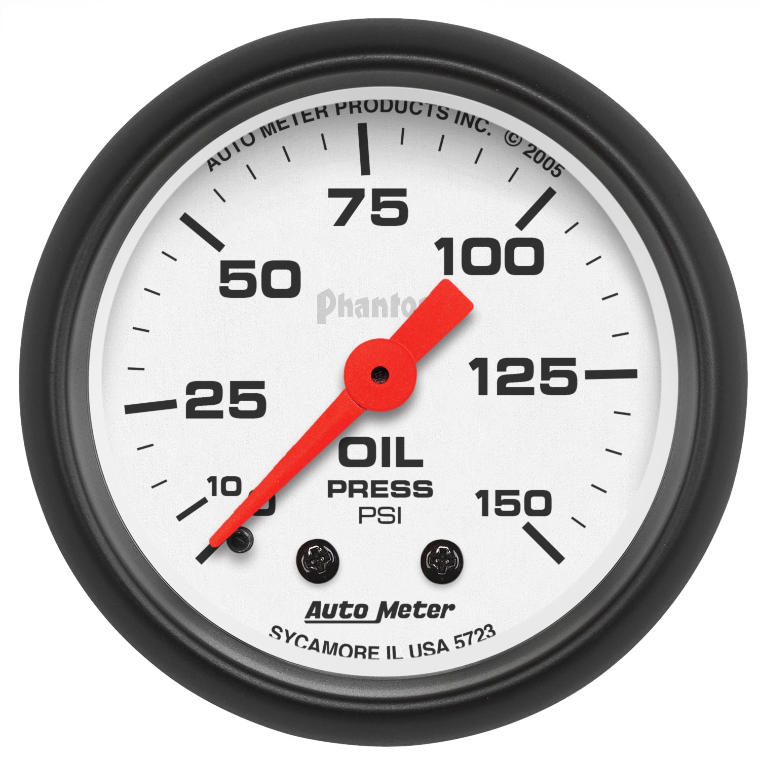 Autometer Phantom 52mm 150 PSI Mechanical Oil Pressure Gauge - 5723
