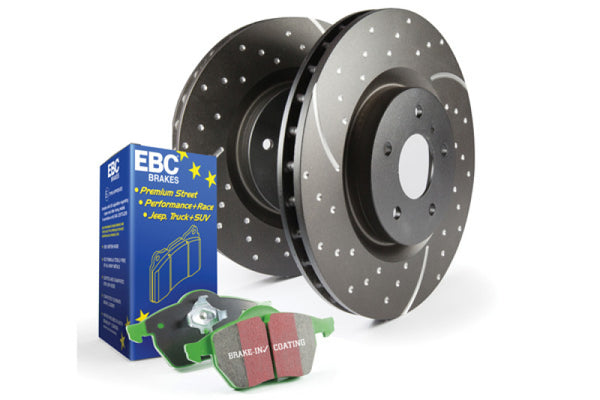 EBC S10 Kits Greenstuff Pads and GD Rotors - S10KF1609 for 2014-2020 Acura RLX - front view