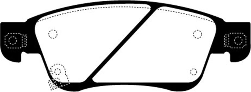 EBC 11-13 Infiniti G25 2.5 Greenstuff Front Brake Pads - DP21807 for 2007-2013 INFINITI G - detail view