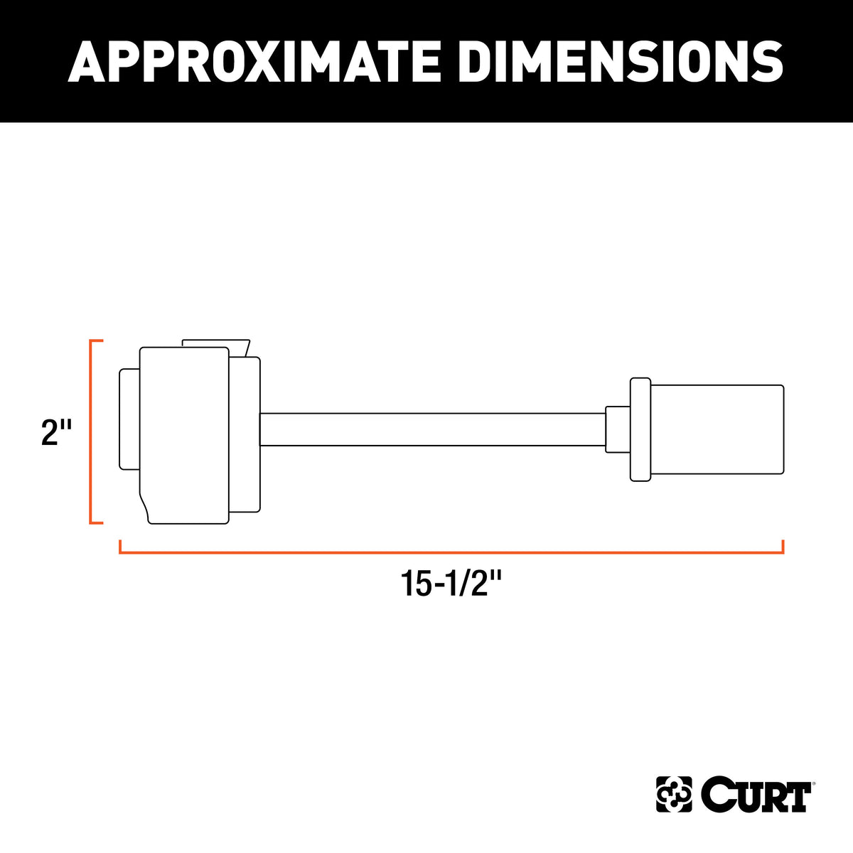 CURT 57300 8-Prong to USCAR Wiring Harness Adapter, Select Chrysler, Dodge, Freightliner, Jeep, Mitsubishi