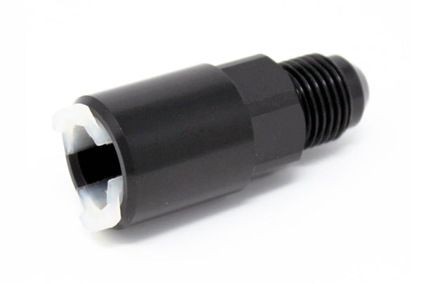 Torque Solution Push-On Quick Disconnect Adapter Fitting: 3/8in SAE to -6AN Male Flare - TS-FTG-011 by Torque Solution - fron