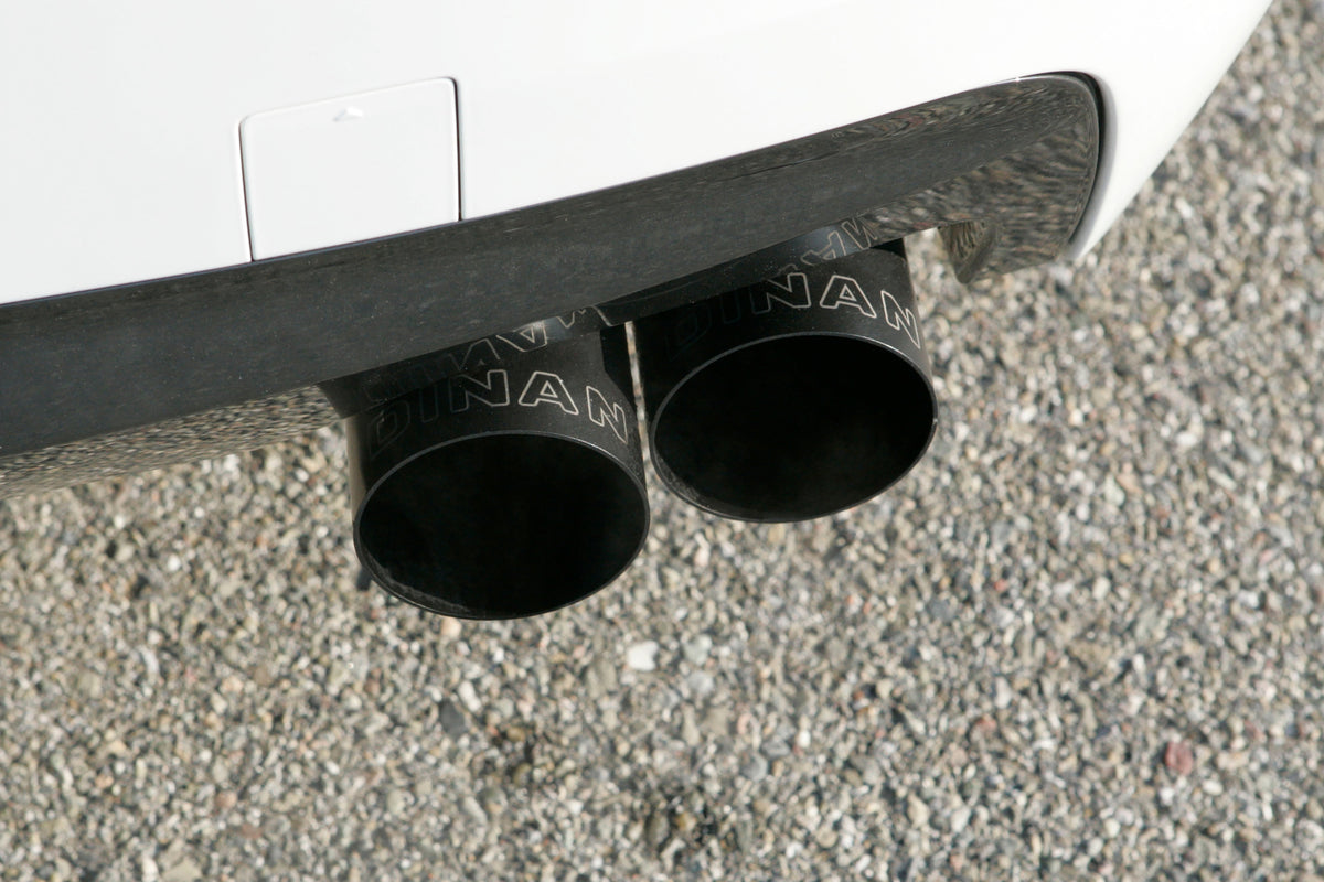 Dinan - Free Flow Axle-Back Exhaust - 2011-2016 BMW 550i - D660-0036-BLK
