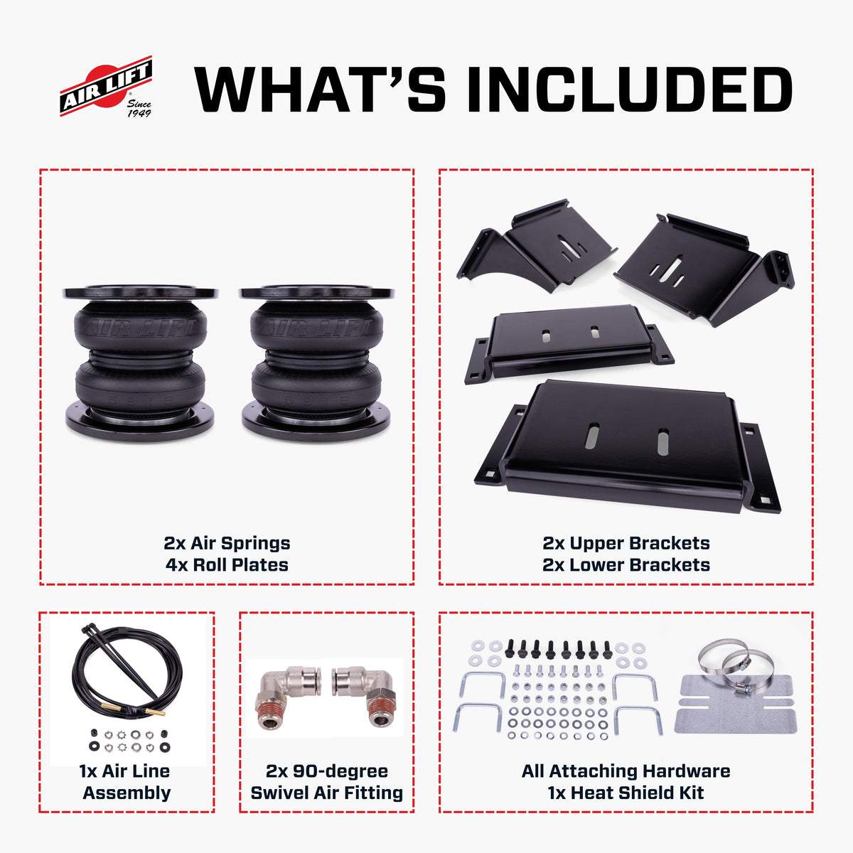 Air Lift LoadLifter 7500 XL Ultimate Air Spring Kit 16-25 Chevy/GMC Silverado/Sierra 3500HD - 57543