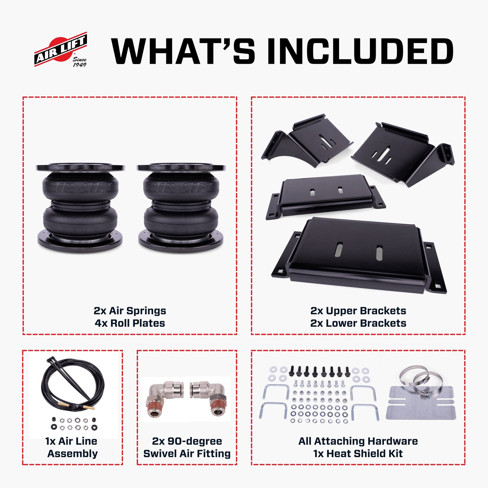 Air Lift LoadLifter 7500 XL Ultimate Air Spring Kit 16-25 Chevy/GMC Silverado/Sierra 3500HD - 57543
