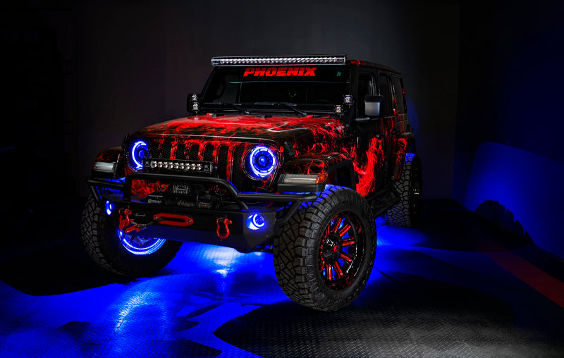 Oracle Bluetooth + RF Underbody Rock Light Kit - 4 PCS - ColorSHIFT SEE WARRANTY - 5818-333