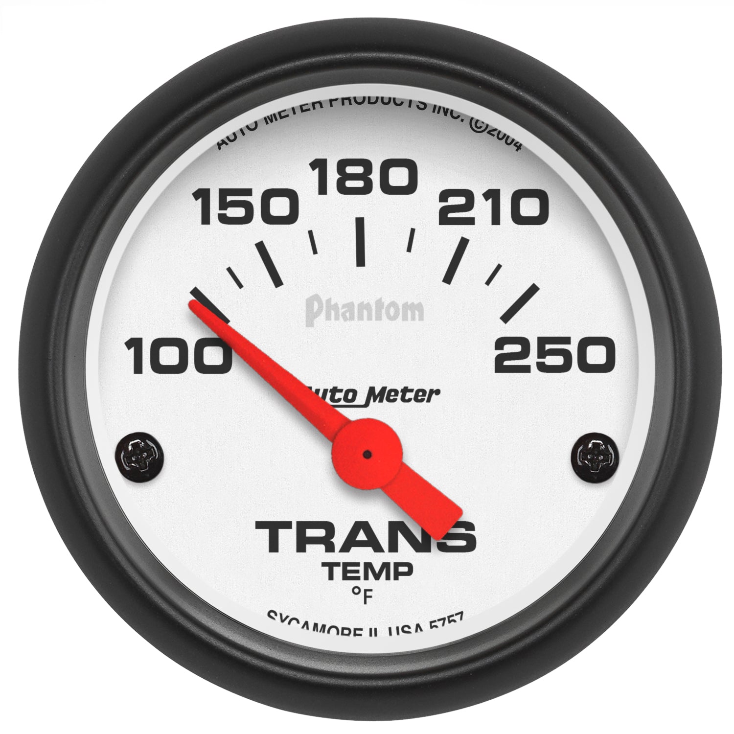 Autometer Phantom 52mm Short Sweep Electronic 100-250 Deg F Transmission Temperature Gauge - 5757