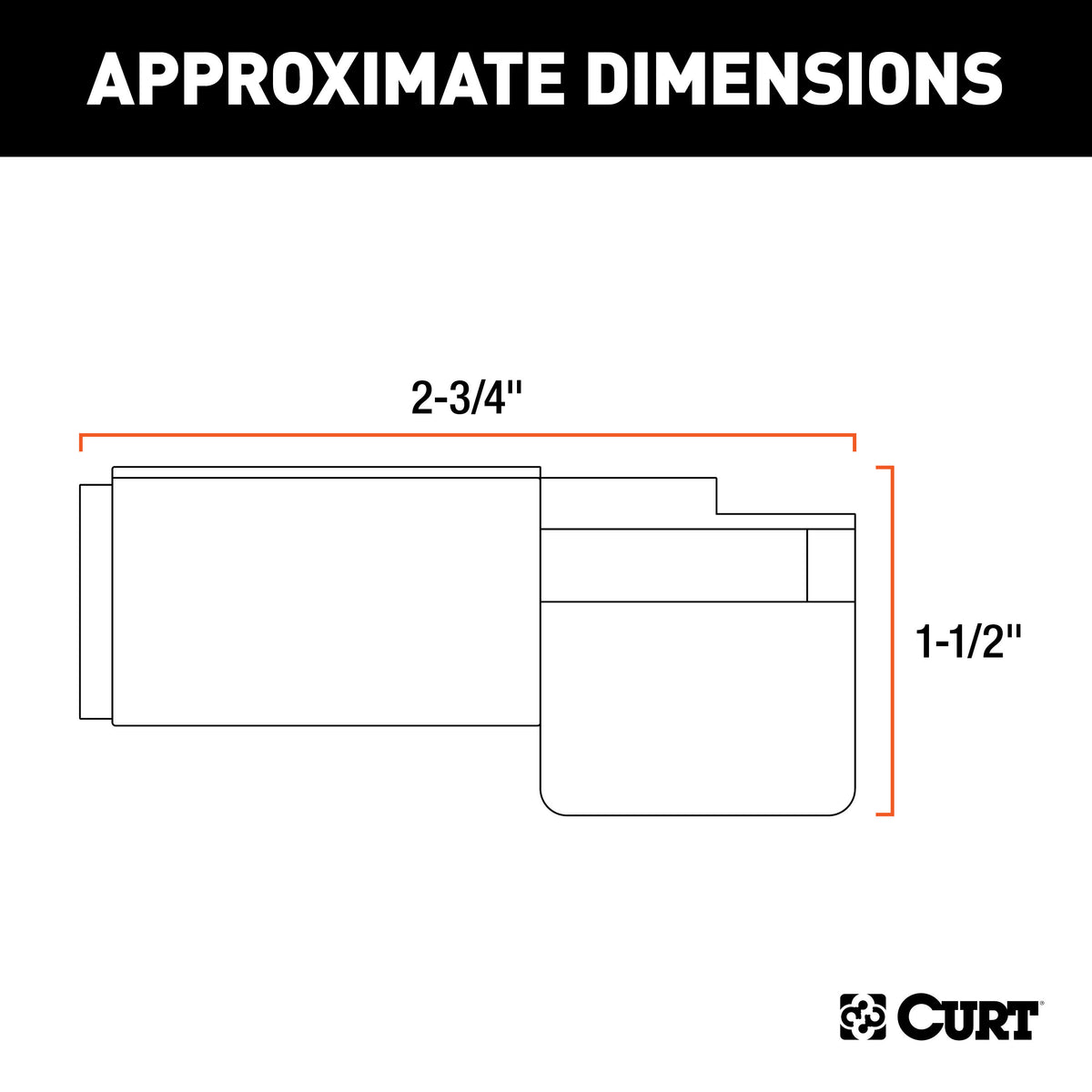 CURT 57620 6-Way Round Vehicle Side to 4-Way Flat Trailer Wiring Adapter