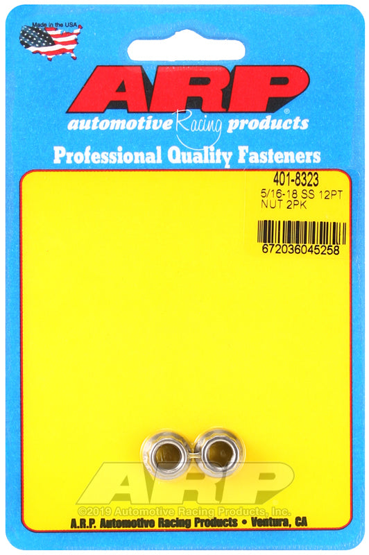 ARP 5/16-18 SS 12pt nut kit - 401-8323