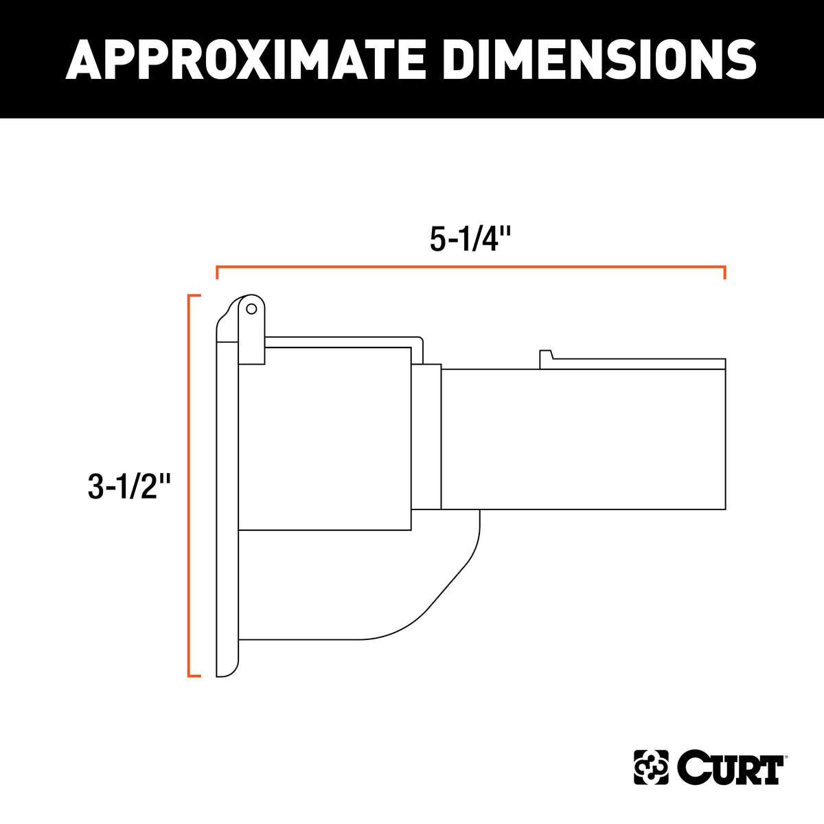 CURT 57727 Truck Backup Alarm for 7-Way RV Blade Trailer Wiring