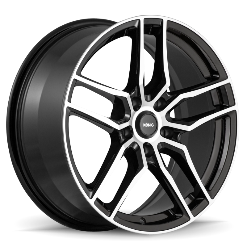 Konig Intention 17x8 5x100 ET45 Gloss Black / Machine Face - IO87510455