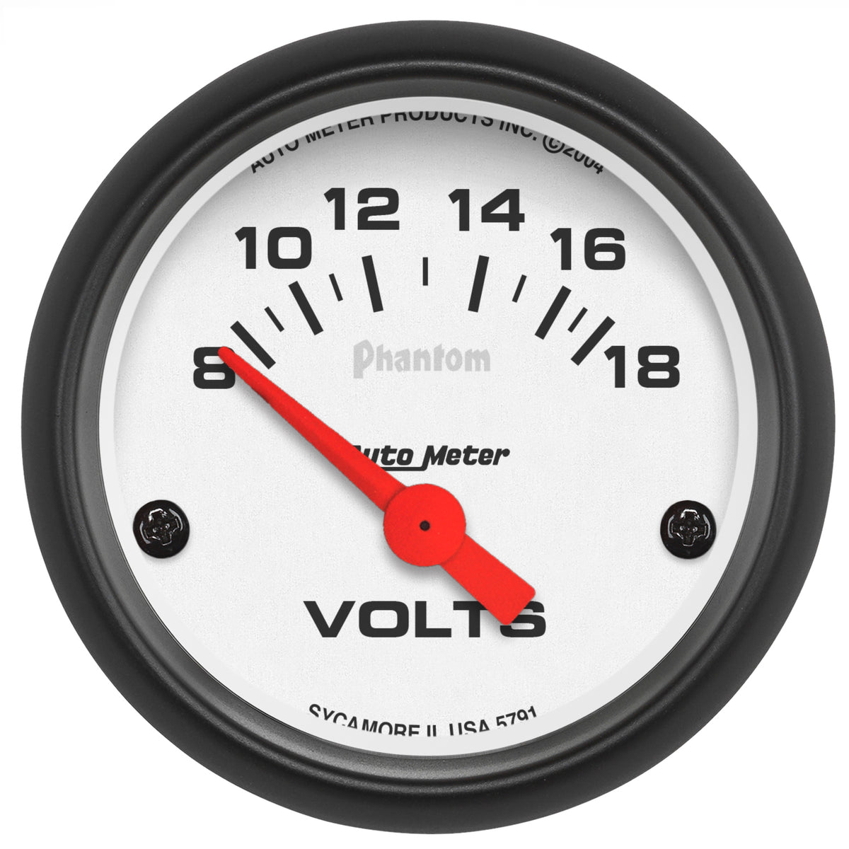 Autometer Phantom 52mm 8-18V Electronic Voltmeter Gauge - 5791
