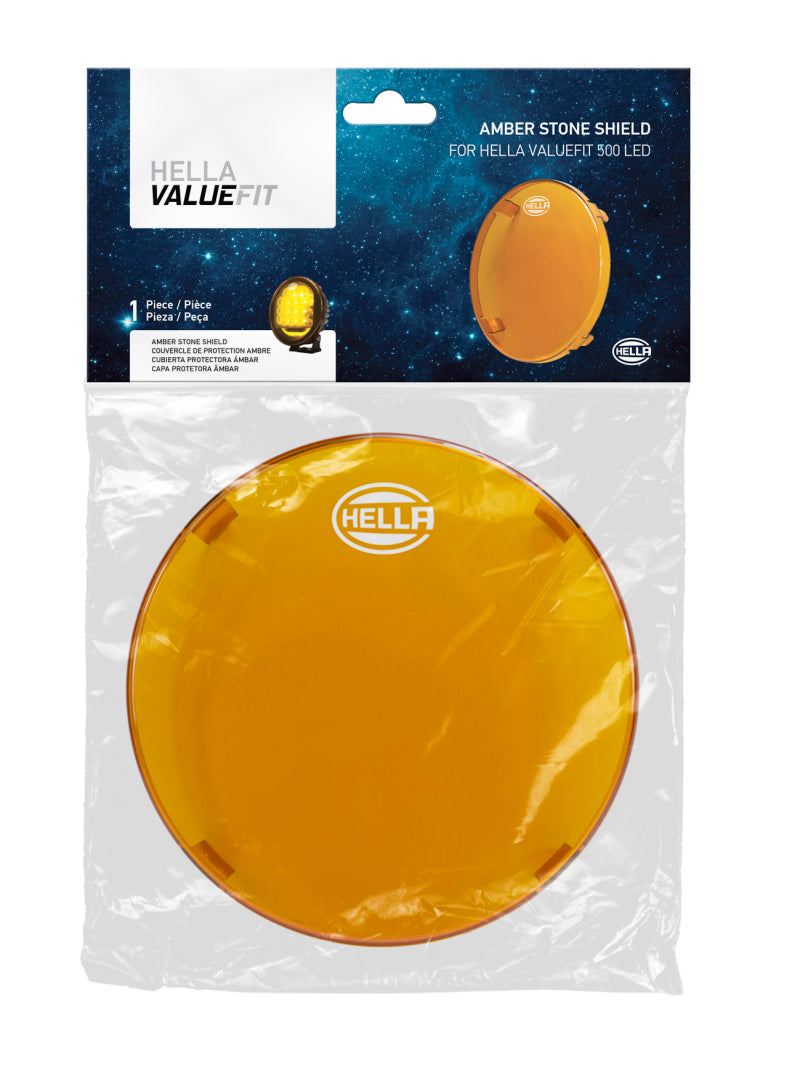 Hella 500 LED Driving Lamp 6in Amber Cover - 358116991