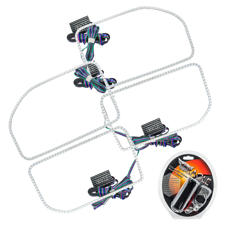 Oracle Ford F250/350 11-16 Halo Kit (Square Ring Design) - ColorSHIFT SEE WARRANTY - 2383-330