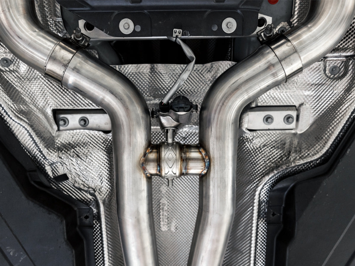 AWE Tuning 2019+ Mercedes-Benz C63 AMG Coupe (W205) SwitchPath Cat-Back Exhaust - No Tips - 3025-11005