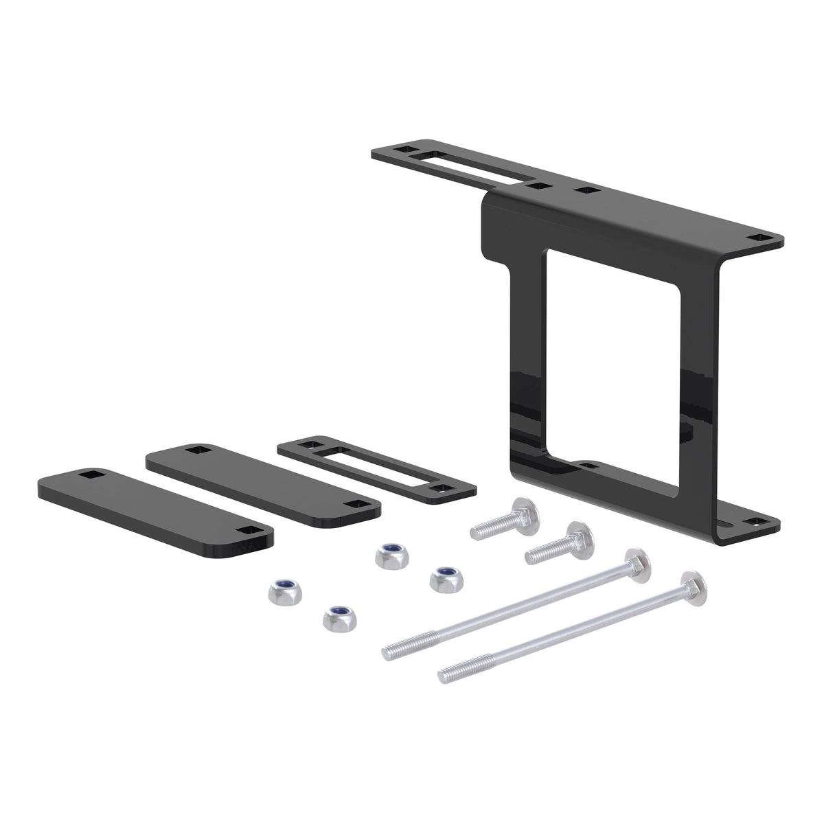 CURT 58001 Easy-Mount Vehicle Trailer Wiring Connector Mounting Bracket for 2-Inch Receiver, 4 or 5-Way Flat