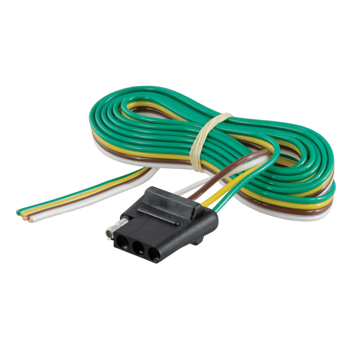 CURT 58040 Vehicle-Side 4-Pin Flat Trailer Wiring Harness with 60-Inch Wires