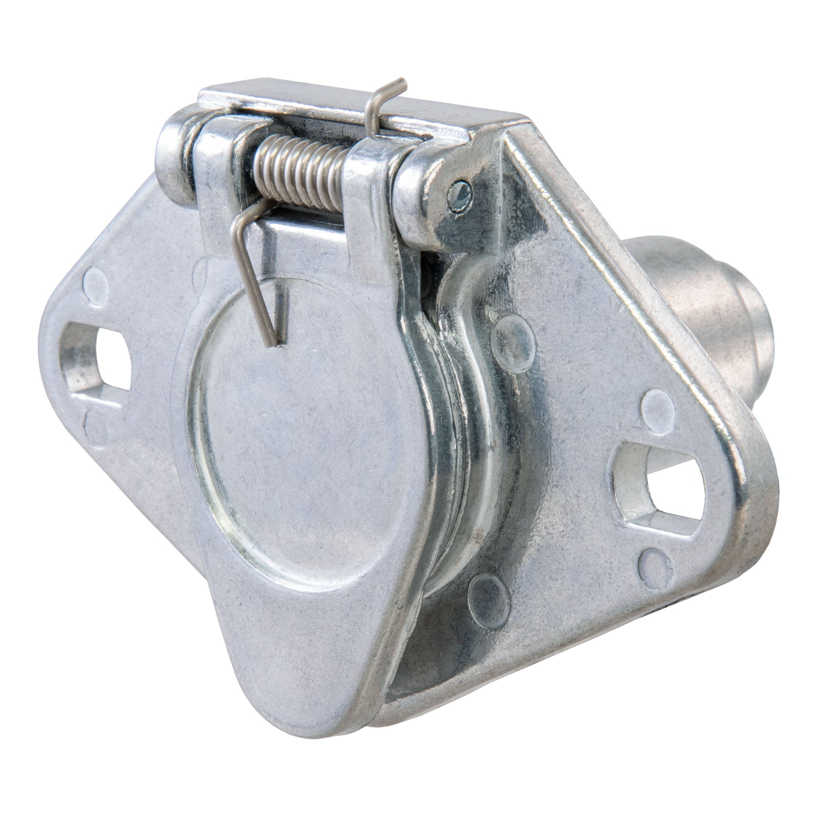 CURT 58070 Vehicle-Side 4-Pin Round Trailer Wiring Harness Socket