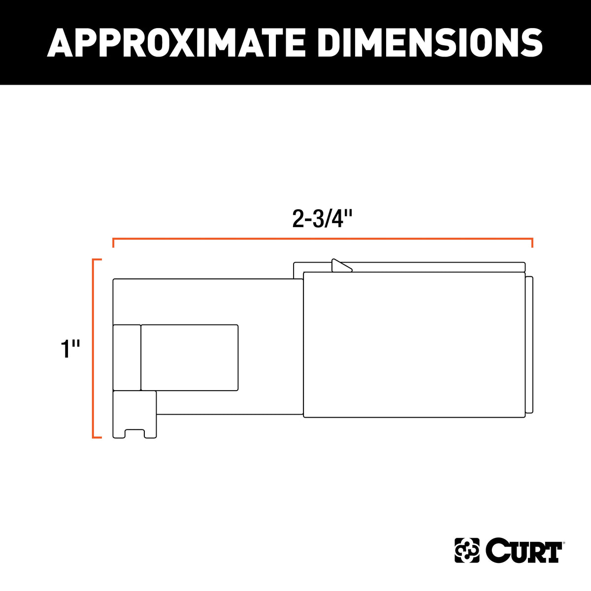 CURT 58080 Trailer-Side 6-Pin Round Wiring Harness Plug