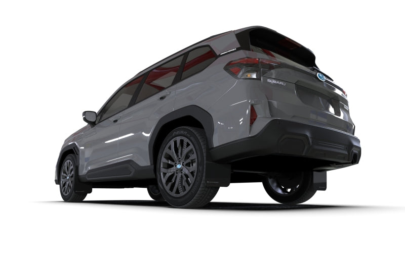 Rally Armor 2025 Subaru Forester Black UR Mud Flap w/Red Logo - MF132-UR-BLK-RD