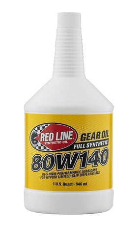 Red Line 80W140 Gear Oil Synthetic GL-5 Differential Gear Oil 1 Quart
