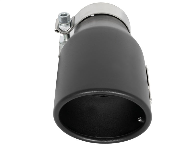 aFe MACH Force-Xp 409 SS Exhaust Tip Black (Left Side) 3in In x 4-1/2in Out x 9in L Clamp-On - 49T30452-B09