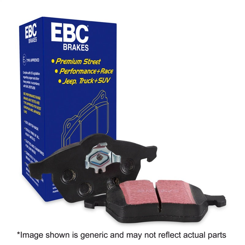 EBC 07-11 Acura CSX (Canada) 2.0 Type S Ultimax2 Front Brake Pads - UD829 for 2000-2009 Honda S2000 - package contents