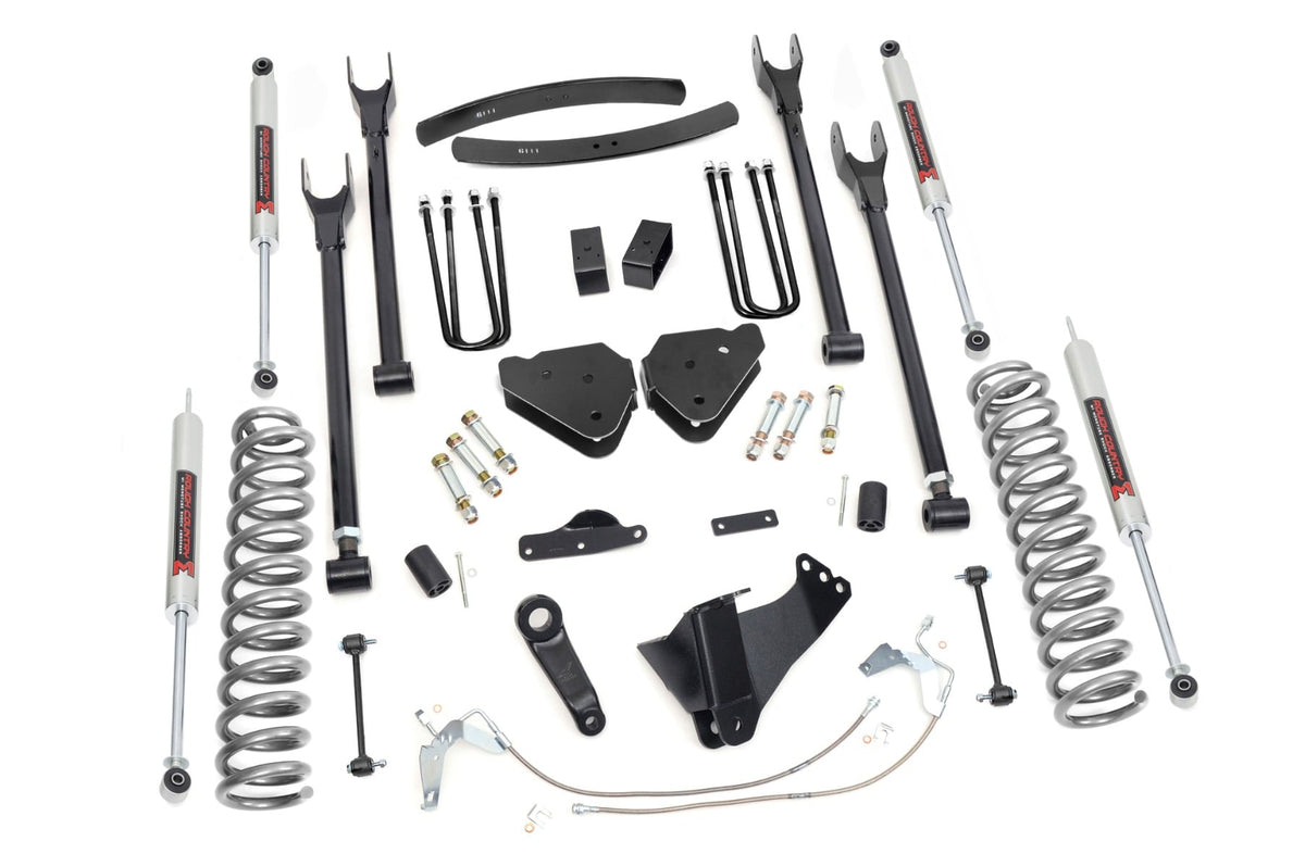 Rough Country - 6 Inch Lift Kit - Diesel - 4 Link - M1 - Ford F-250/F-350 Super Duty (08-10) - 58440