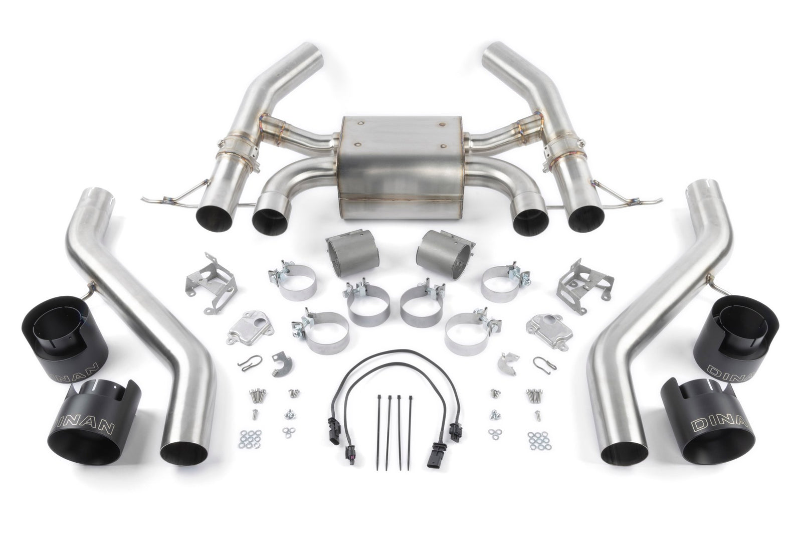 Dinan - Valved Axle-Back Exhaust - 2023-2026 BMW M2 - D660-0100-BLK