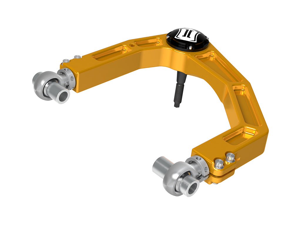 ICON 2024 Toyota Tacoma Billet Upper Control Arm w/ Delta Joint Pro - Gold Anodized - 58552GDJ