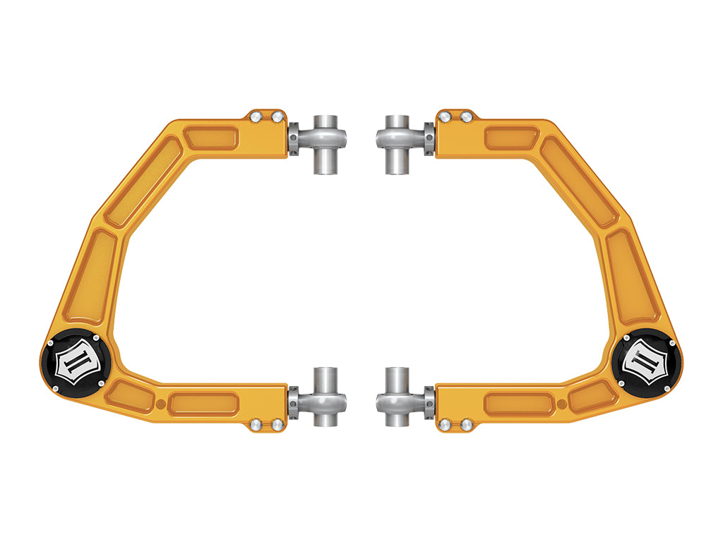 ICON 2024 Toyota Tacoma Billet Upper Control Arm w/ Delta Joint Pro - Gold Anodized - 58552GDJ