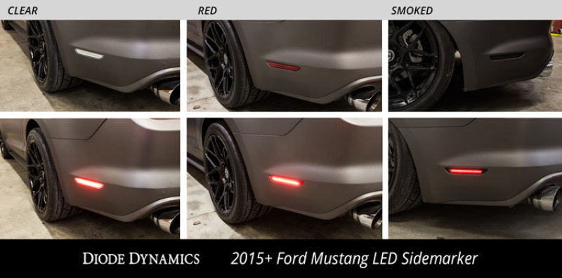 Diode Dynamics 15-21 Ford Mustang LED Sidemarkers Smoked (set) - DD5004